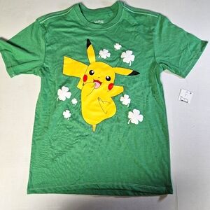 Pokemon Large Green Pikachu‎ Kids T-Shirt